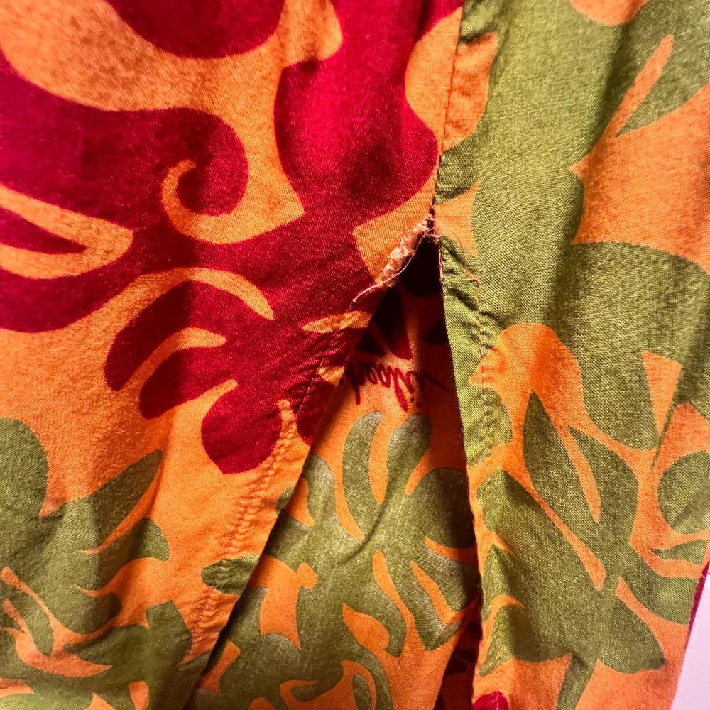 Manuhealii Red and Green Spaghetti Strap Sundress - Picture 4 of 7